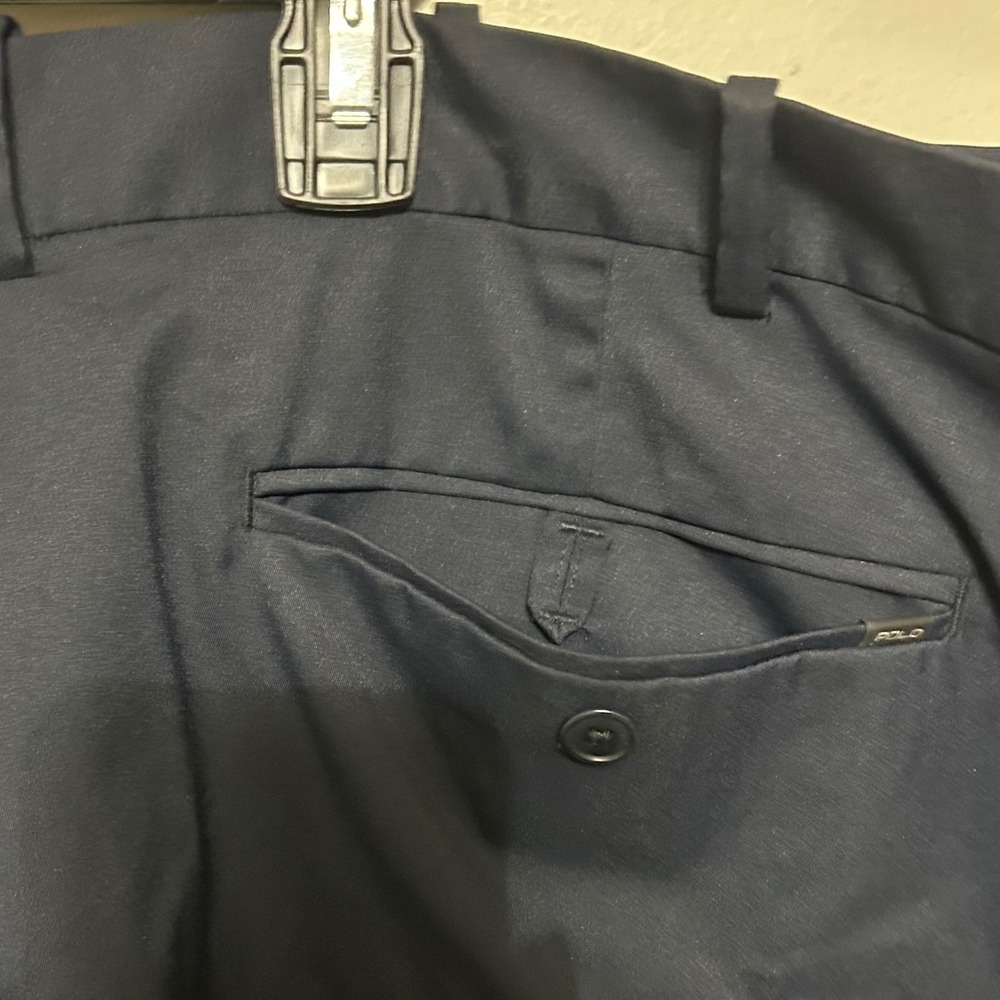 Polo Ralph Lauren Mens Shorts Navy Blue Performance Golf Big Tall 50 52X11.5 Zip - Picture 3 of 12